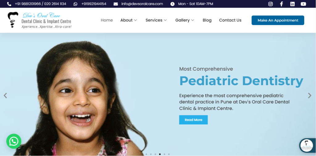 Dental Clinic Website