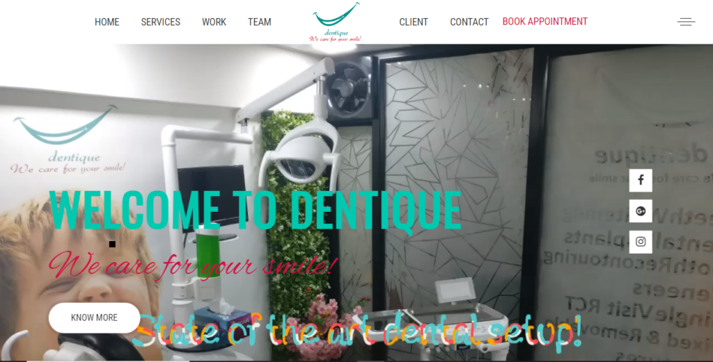 Dentist website devlopment