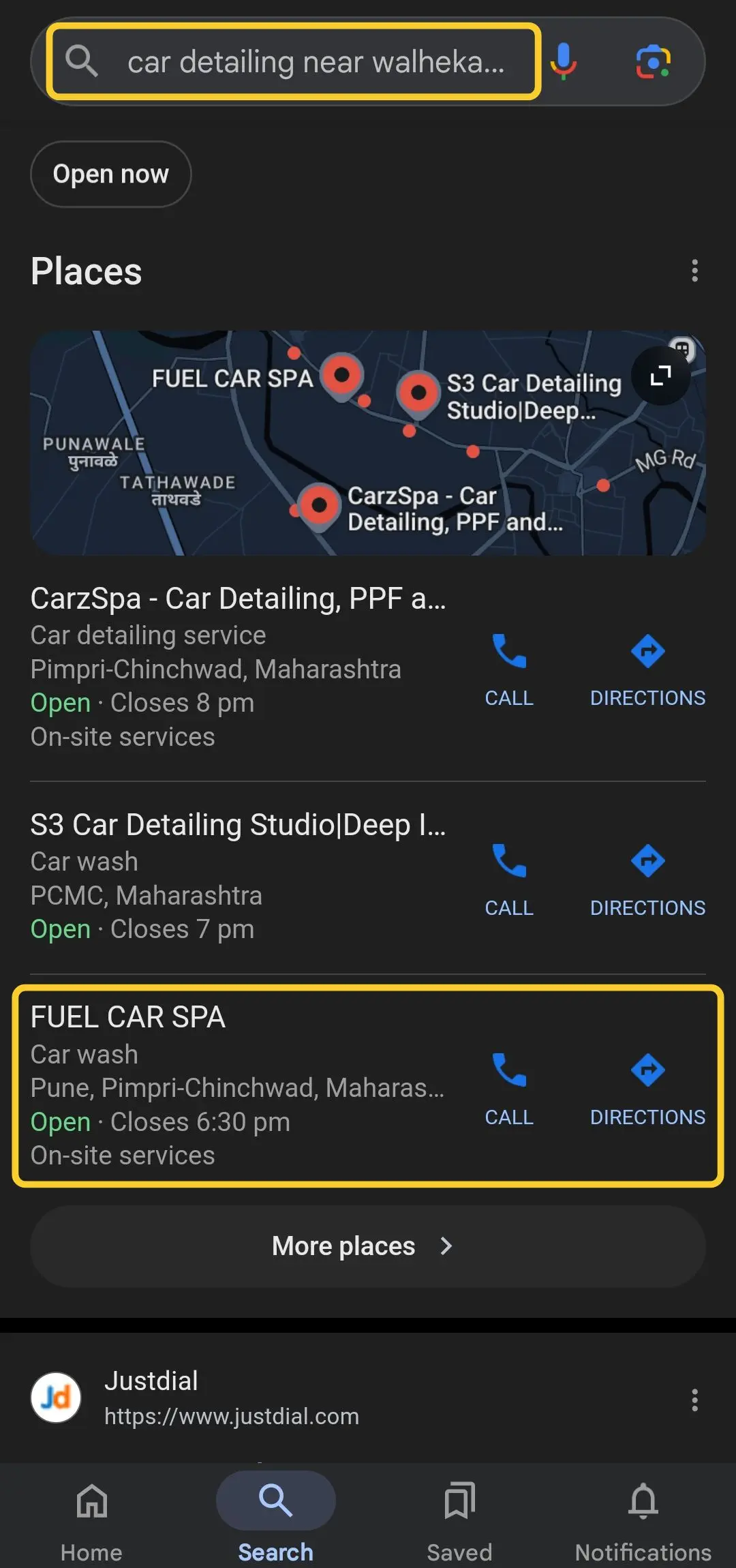 Car detailing near walhekarwadi