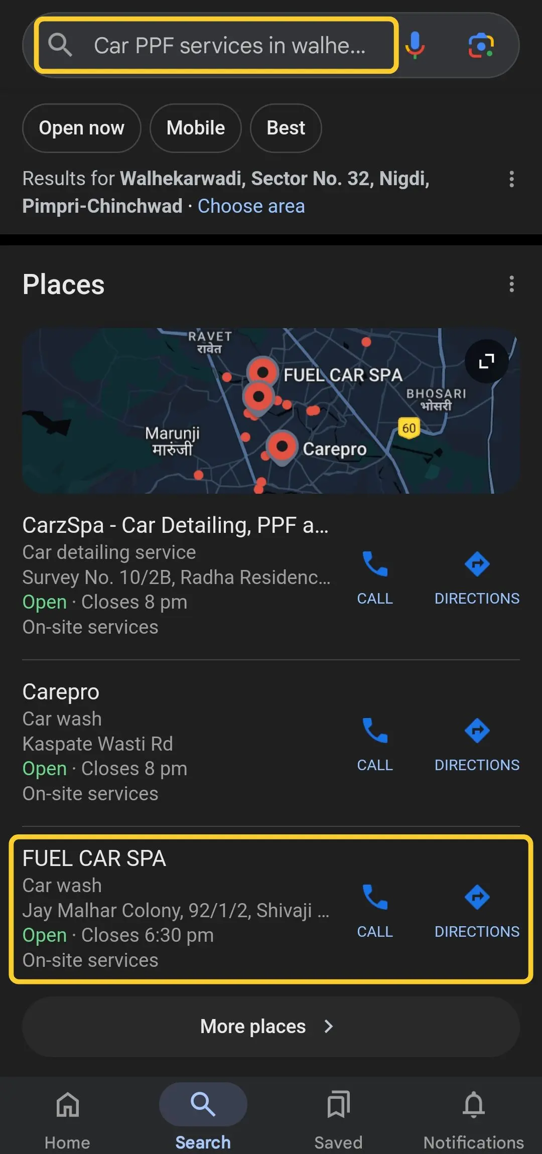 PPF service in walhekarwadi