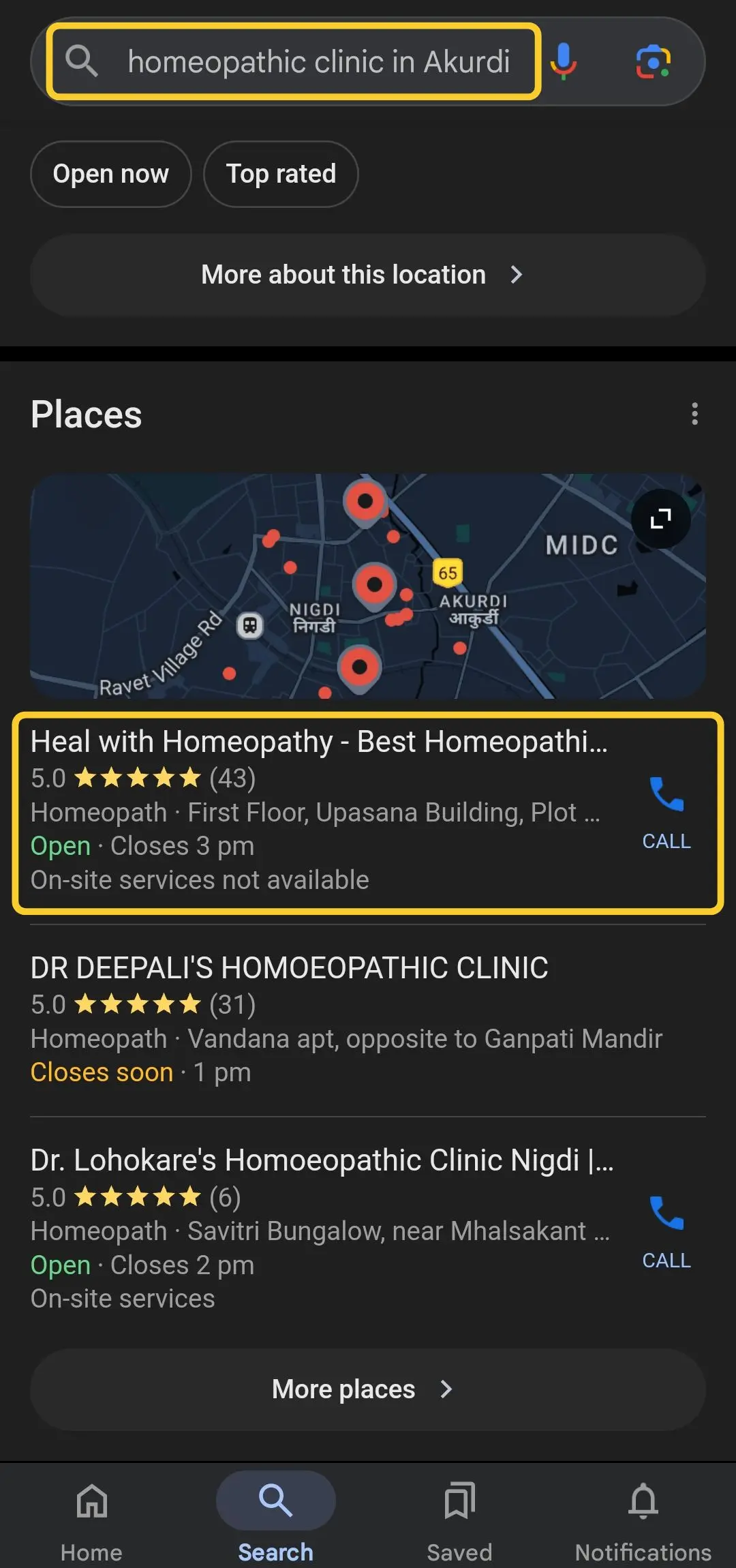 homeopathic clinic in Akurdi