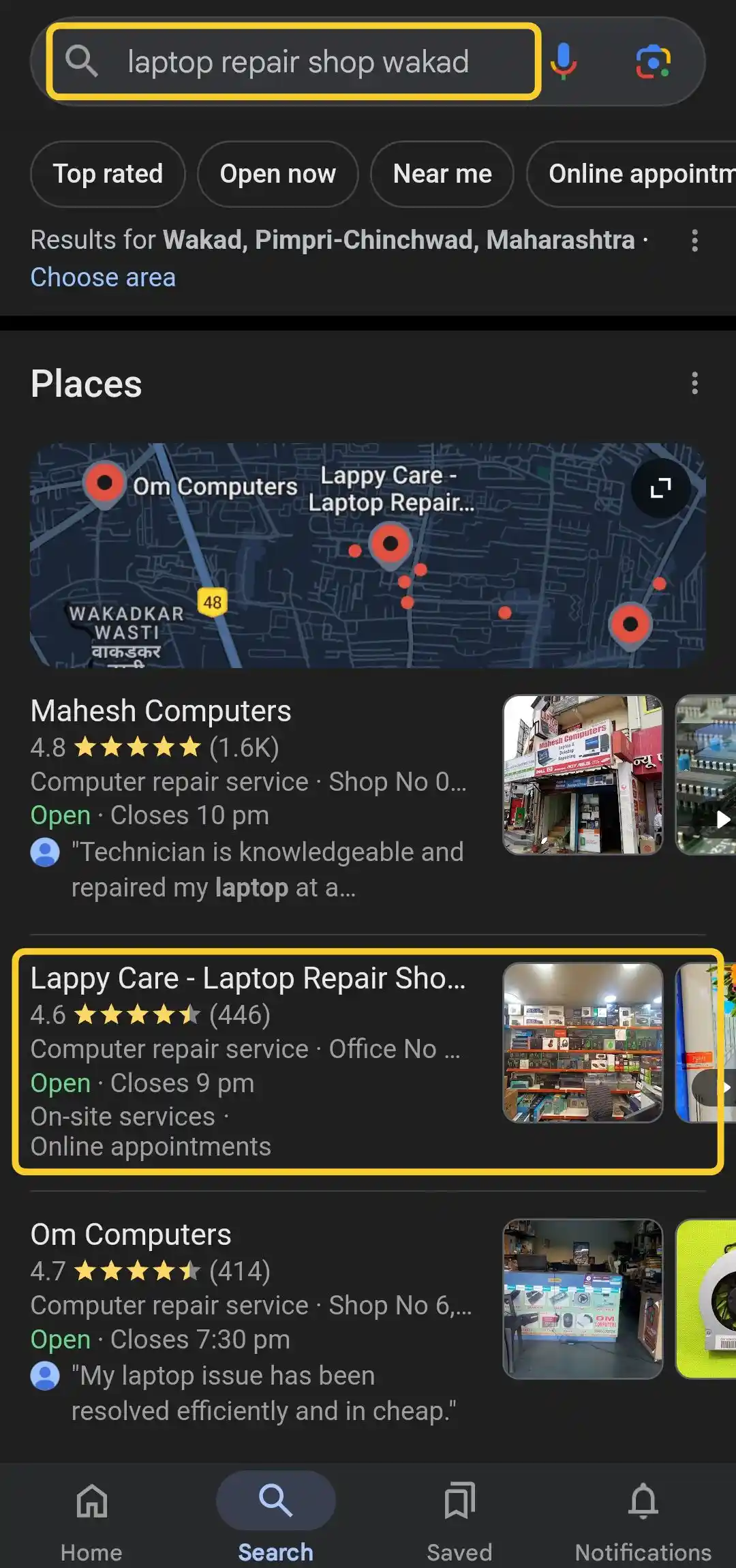 laptop repair shop wakad